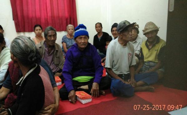 Pembinaan kepada para lansia, 25 Juli 2017.