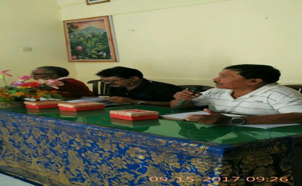 Rapat koordinasi penyusunan program Kampung KB di Desa Sulahan, Kec. Susut Kab. Bangli  pada tgl 15 