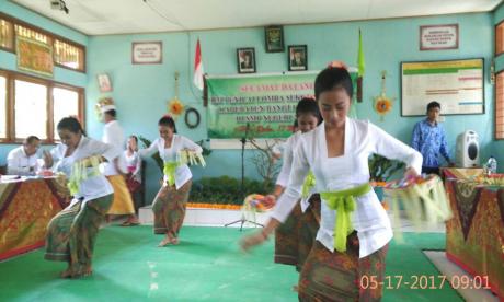 Suasana Penilaian Lomba Sekolah Sehat Kab. Bangli Tahun 2017 di SMP N 2 Susut.