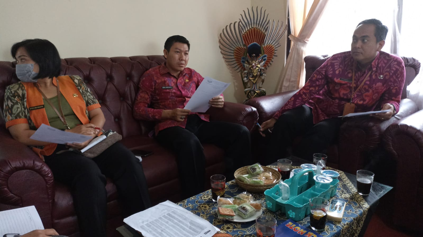 Rapat di Dinas Pariwisata terkait HUT Kabupaten Bangli tahun 2022