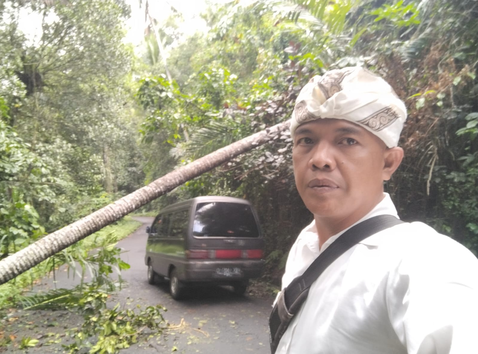 Camat Susut Bersapa# Bersinergi Untuk Menyapa# Bapak Kasi Trantibum Mengevakuasi Pohon Kelapa Tumban