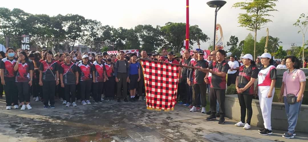 Camat Susut Bersapa#Bersinergi Untuk Menyapa# Gebyar Yoga dan Jalan Santai dalam rangka HUT Kota Bangli yang ke 819
